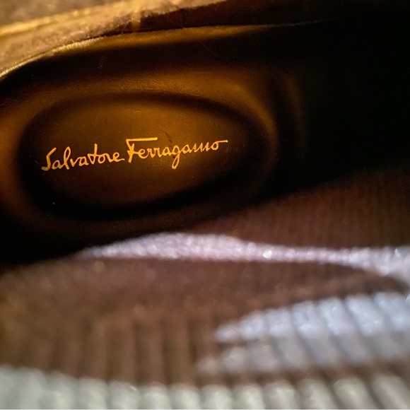 Ferragamo Gardena High Top Black Metallic Sneakers - Picture 10 of 11